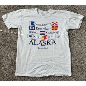 Vintage 80s 90s SS Alaska Norwegian Cruise‎ Medium T-Shirt